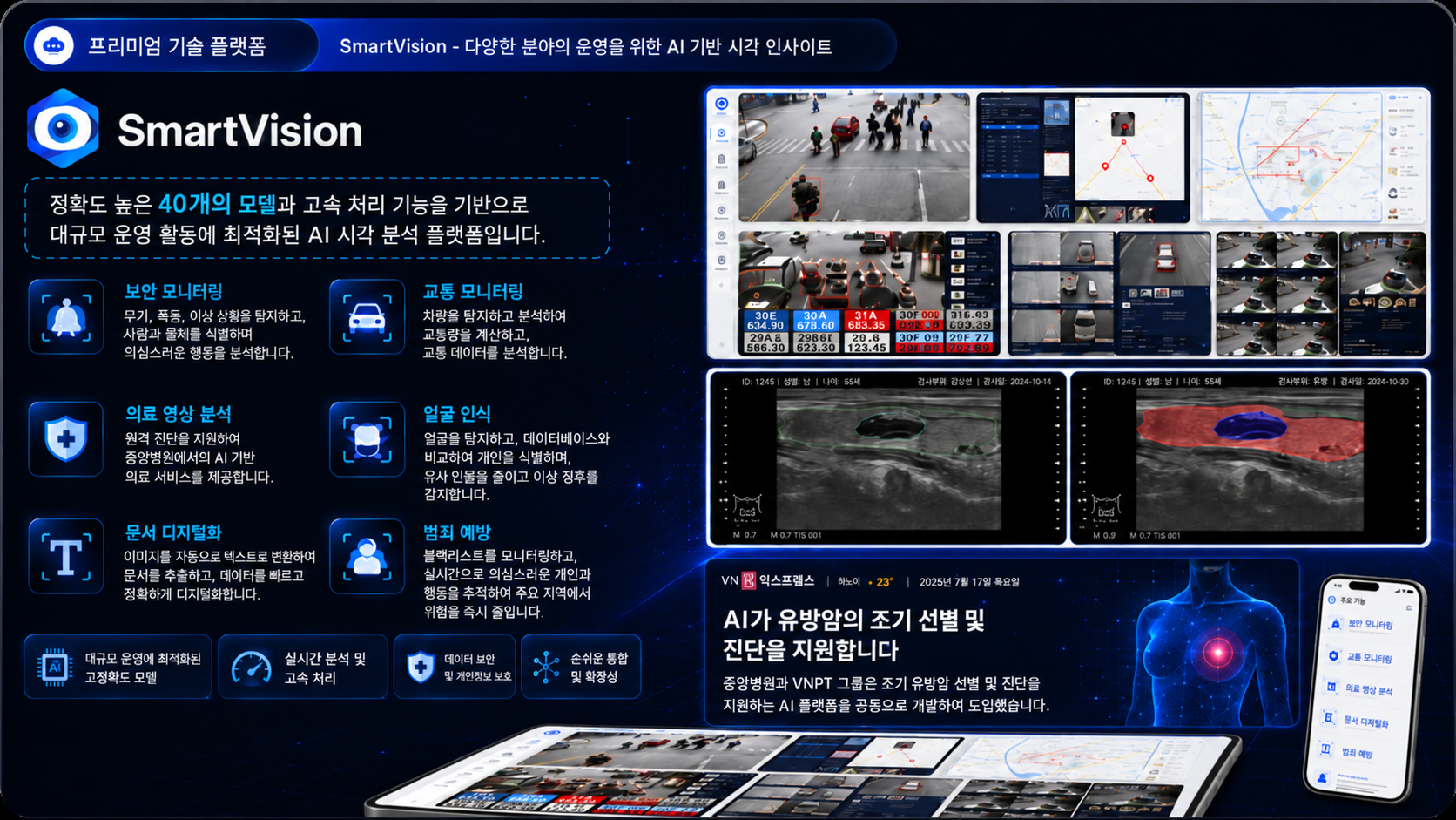 지능형 도시 관제 센터 (IOC) 플랫폼 인터페이스